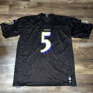 Reebok Joe Flacco #5 NFL Ravens Jersey Size XXL Black 2X